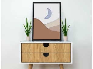 Zarámovaný obraz Krajina I, 40x50 cm