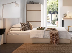 Posteľ Lucky 120x200 cm, béžová