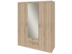 Šatníková skriňa Mega 141, dub sonoma