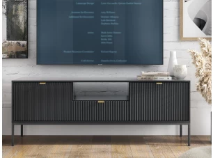 TV skrinka Nova, čierna