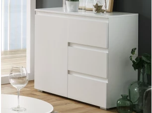 Komoda so zásuvkami Image, biela