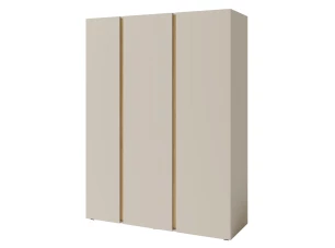 Šatníková skriňa Lucky, 145 cm, béžová/olejovaný dub
