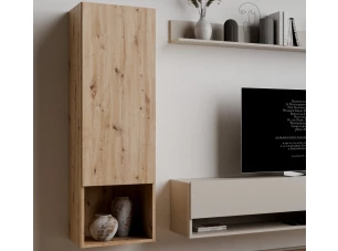 Nástenná skrinka Asko Living, 40 cm, dub artisan