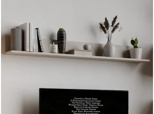 Police na stenu Asko Living,135 cm, béžová kašmír