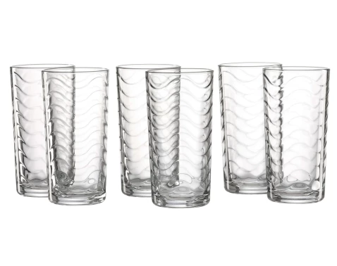 Súprava pohárov (6 ks) Wave 250 ml%