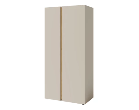 E-shop Šatníková skriňa Lucky, 90 cm, béžová/olejovaný dub%
