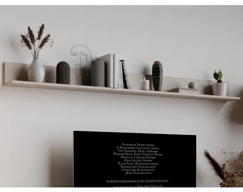 E-shop Polica na stenu Asko Living, 180 cm, béžová kašmír%