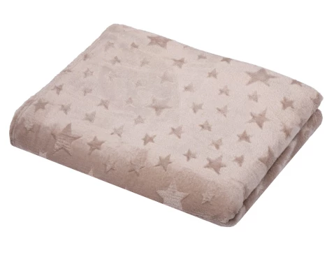 E-shop Cashmere deka Stella 150x200 cm, motív hviezdy, taupe%