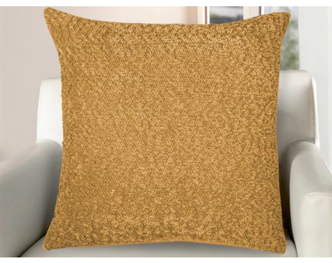 E-shop Dekoračný vankúš Bouclé 45x45 cm, horčicová žltá%