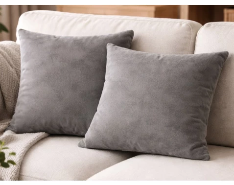 E-shop Dekoračný vankúš (2 ks) Vanessa M 45x45 cm, šedý%