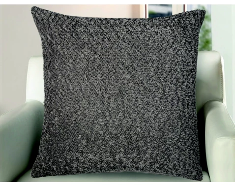 Dekoračný vankúš Bouclé 45x45 cm, šedá%