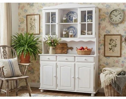 Široká vitrína In-Siena, bielena borovica%