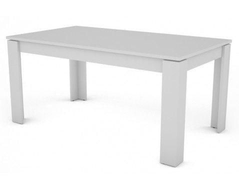 E-shop Jedálenský stôl Inter 160x80 cm, biely, rozkladací