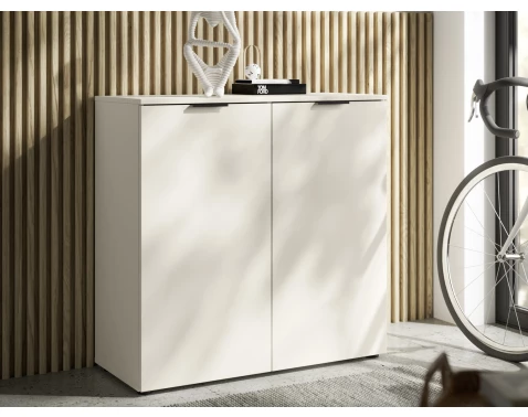 E-shop Úložná skrinka Linz 90 cm, kašmírová béžová%