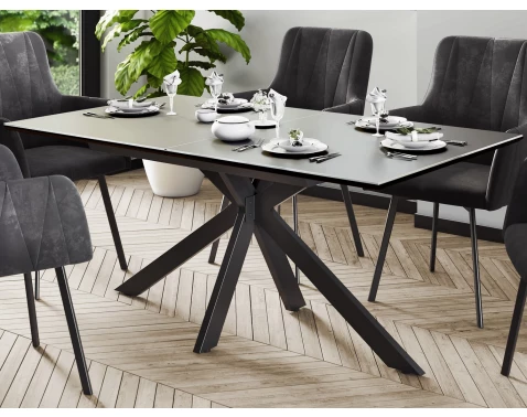 E-shop Rozkladací jedálenský stôl Fenja 140x90 cm, optika keramiky%