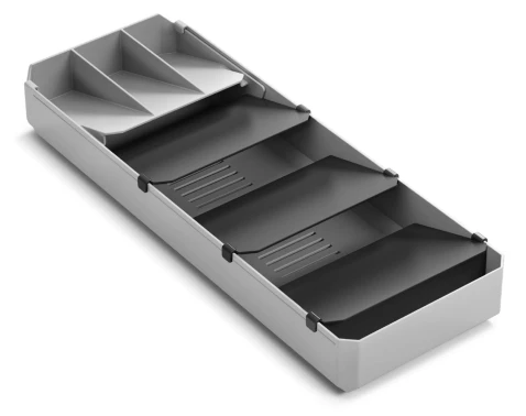E-shop Organizér na príbory UniFit 40-49 cm, šedý%