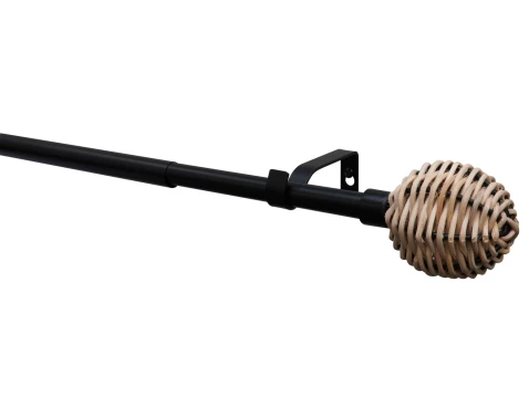 E-shop Garnyža Theta 200-350 cm, čierna matná%