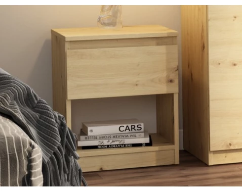 E-shop Skrinka /nočný stolík Carlos 40 cm, dub artisan%