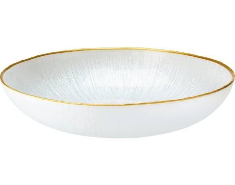 Miska Dia 21 cm, bielal/zlatá%