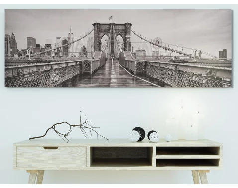 E-shop Obraz na plátne Brooklyn Bridge, 150x50 cm%