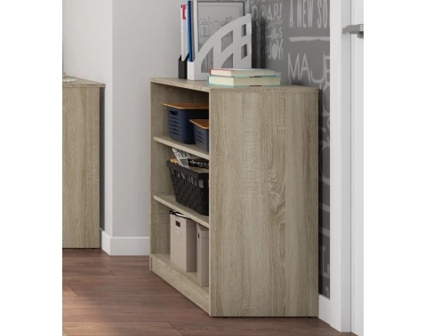 E-shop Nízký regál Carlos, dub sonoma, šírka 40 cm%