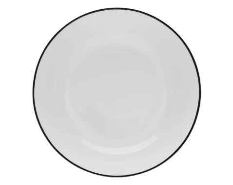 E-shop Hlboký tanier Luna Black Line 20 cm, biely%