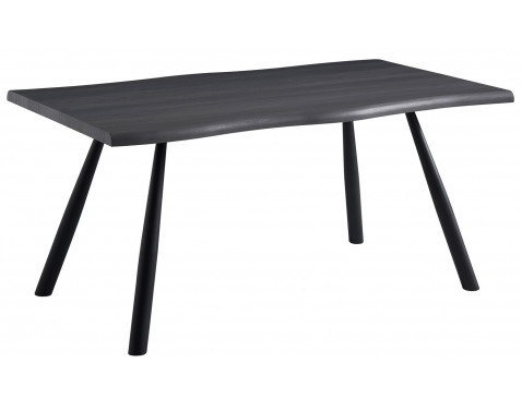 E-shop Jedálenský stôl Alfred 160x80 cm, tmavo šedý dub