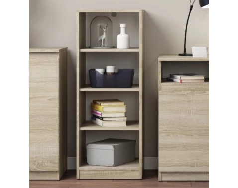E-shop Polovysoký regál Carlos, dub sonoma, šírka 40 cm%