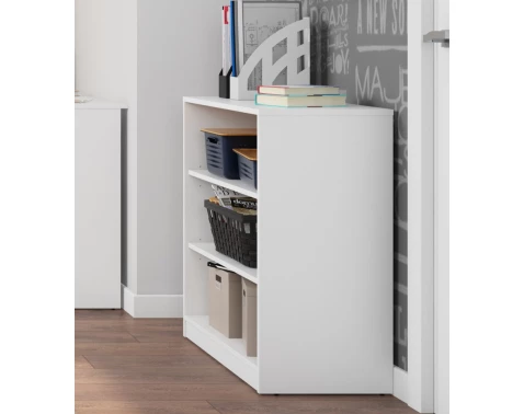 E-shop Nízký regál Carlos, biely, šírka 40 cm%
