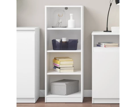 E-shop Polovysoký regál Carlos, biela, šírka 40 cm%