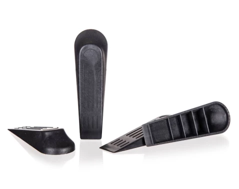 Súprava dverných zarážok 4 ks, čierne%