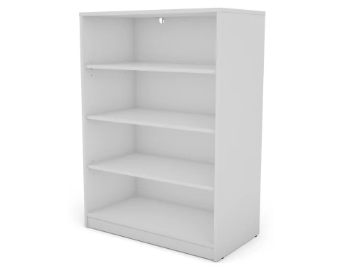 E-shop Polovysoký regál Carlos, biely, šírka 75 cm%