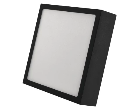 Stropné/nástenné LED osvetlenie Nexxo 17x17 cm, černé čtvercové%