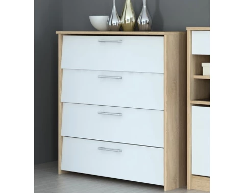 Botník Universal, dub sonoma/biela%