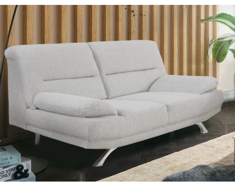 E-shop Dvojsedák Bruno, šedo-biela tkanina%
