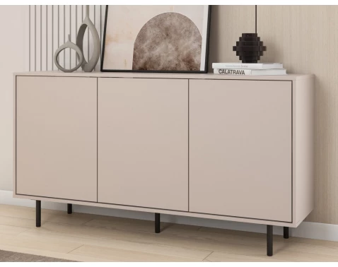 E-shop Úložná skrinka Flax, 151 cm, béžová kašmír%
