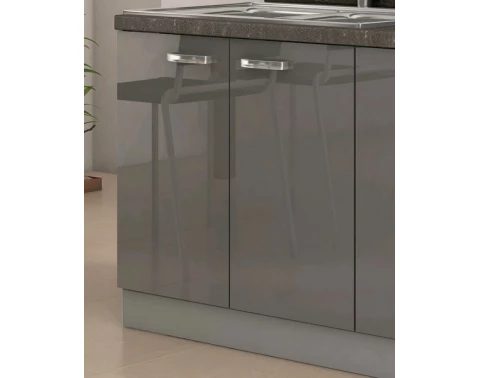 E-shop Kuchynská drezová skrinka Grey 80ZL, 80 cm%