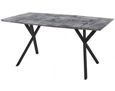 Jedálenský stôl Robert 160x90 cm, sivý betón%