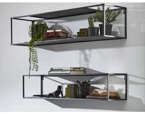 E-shop Set 2 ks nástenný regál Leicester 85 cm/75 cm%