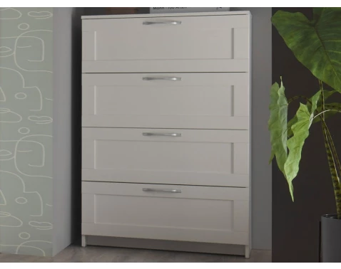 Komoda se zásuvkami Leporelo 78 cm, biela mat%