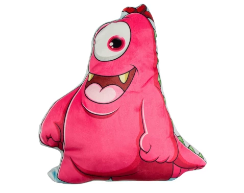 Detský dekoračný vankúš Príšerka, ružová%