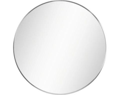 Nástenné zrkadlo Josie 60 cm, strieborné okrúhle%
