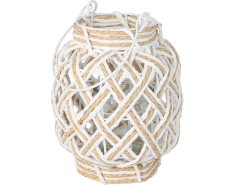 Lampáš 16x20 cm, biela prírodná%