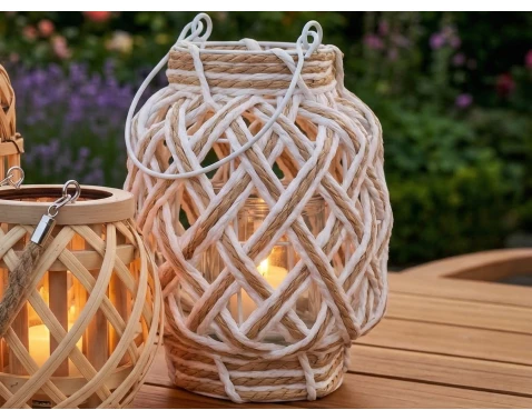 E-shop Lampáš 16x20 cm, biela prírodná%