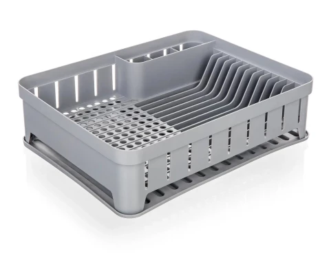 Odkvapkávač na riad myKitchen 40x31 cm, šedý%