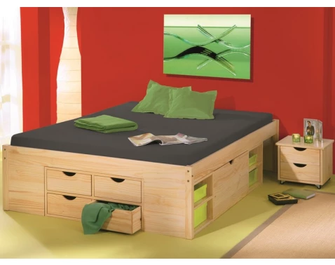 E-shop Úložná posteľ s nočnými stolíkmi Claas 160x200 cm%