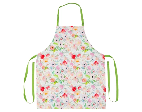 Kuchynská zástera Akvarel kvety, 70x85 cm%