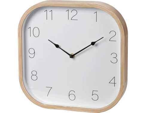 E-shop Nástenné hodiny 30x30 cm, drevený vzhľad%