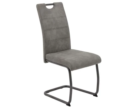 Jedálenská stolička Flora II, šedá vintage látka%