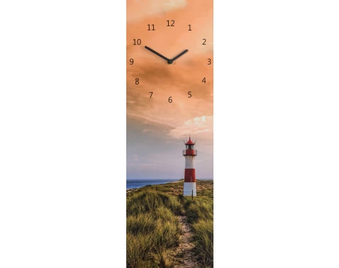 Nástenné hodiny Maják, 20x60 cm%